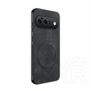 Gigapack Google Pixel 11 szilikon telefonvédő (nappa bőr hátlap, légpárnás sarok, magsafe) fekete