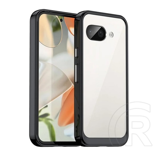 Gigapack Google Pixel 9a szilikon telefonvédő (ütésállóság, átlátszó hátlap) fekete