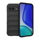 Gigapack Google Pixel 9a szilikon telefonvédő (ütésállóság, kameravédő, 3d) fekete