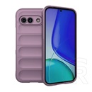 Gigapack Google Pixel 9a szilikon telefonvédő (ütésállóság, kameravédő, 3d) lila