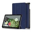 Gigapack Google Pixel Tablet tok álló, bőr hatású (flip, oldalra nyíló, trifold asztali tartó funkció) sötétkék