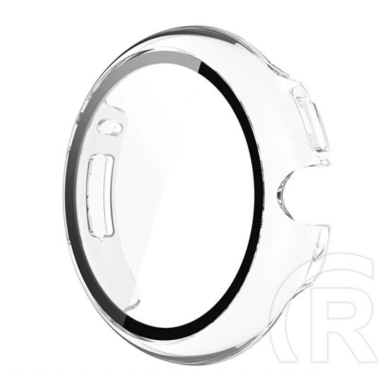 Gigapack Google Pixel Watch 4 41mm műanyag keret (bumper, ütésállóság + kijelzővédő üveg) átlátszó