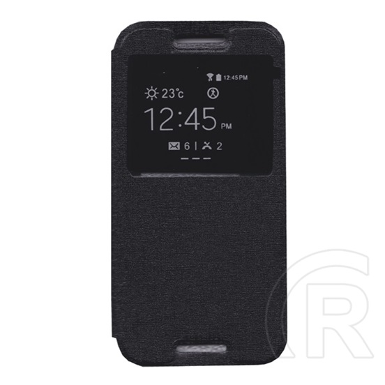 Gigapack HTC One 2015 (M9) tok álló (Flip, oldalra nyíló, S-View Cover) fekete