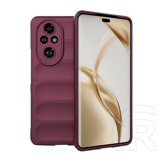 Gigapack Honor 200 Pro szilikon telefonvédő (ütésállóság, kameravédő, 3d) bordó