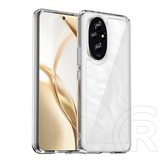 Gigapack Honor 200  szilikon telefonvédő (ütésállóság, átlátszó hátlap) átlátszó