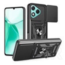 Gigapack Honor 400 Lite defender szilikon telefonvédő (ütésállóság, tartógyűrű, kameravédő) fekete