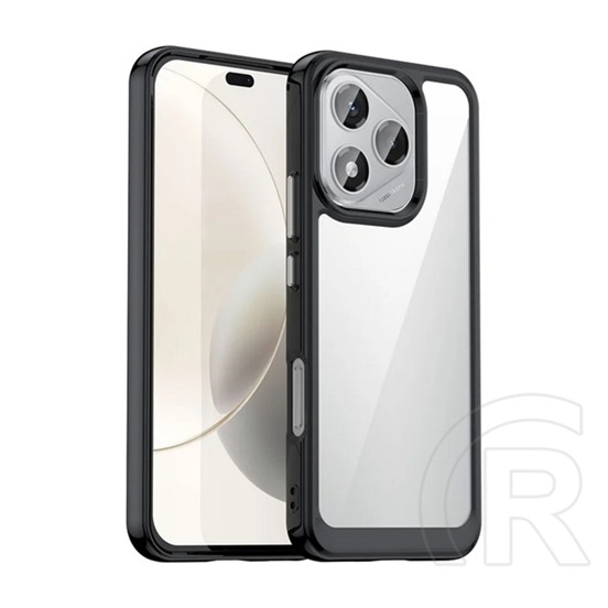 Gigapack Honor 400 Lite szilikon telefonvédő (ütésállóság, átlátszó hátlap) fekete