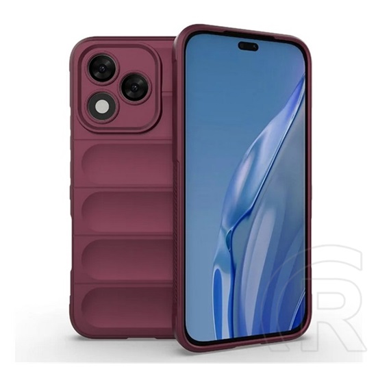 Gigapack Honor 400 Lite szilikon telefonvédő (ütésállóság, kameravédő, 3d) bordó