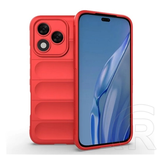 Gigapack Honor 400 Lite szilikon telefonvédő (ütésállóság, kameravédő, 3d) piros