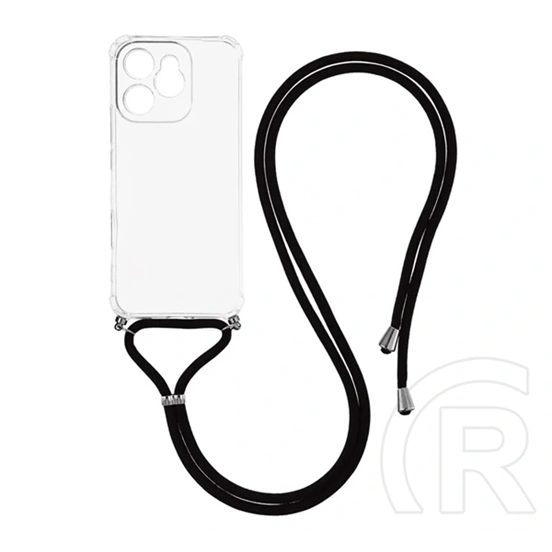 Gigapack Honor 400 Lite szilikon telefonvédő (ütésállóság, légpárnás sarok, nyakpánt) átlátszó
