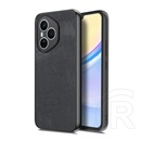 Gigapack Honor 400 Pro szilikon telefonvédő (ütésállóság, bőr hatású hátlap, kameravédő) fekete
