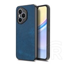 Gigapack Honor 400 Pro szilikon telefonvédő (ütésállóság, bőr hatású hátlap, kameravédő) sötétkék