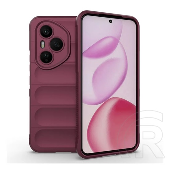 Gigapack Honor 400 Pro szilikon telefonvédő (ütésállóság, kameravédő, 3d) bordó