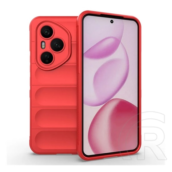 Gigapack Honor 400 Pro szilikon telefonvédő (ütésállóság, kameravédő, 3d) piros