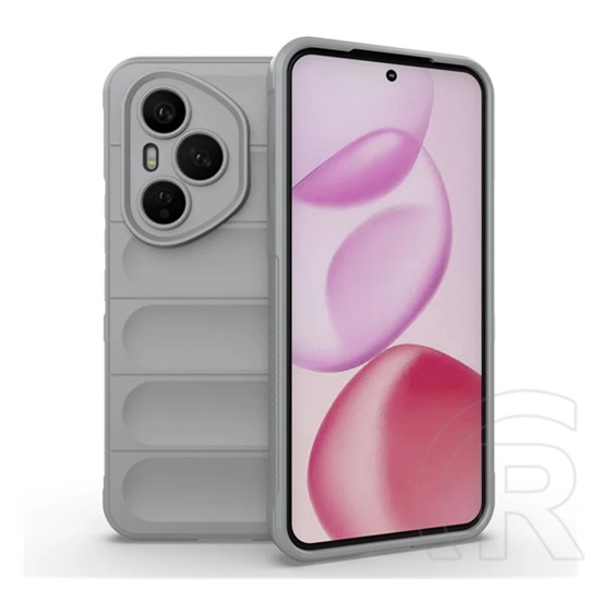Gigapack Honor 400 Pro szilikon telefonvédő (ütésállóság, kameravédő, 3d) világosszürke