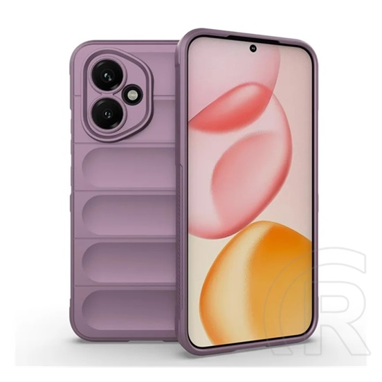 Gigapack Honor 400 szilikon telefonvédő (ütésállóság, kameravédő, 3d) lila