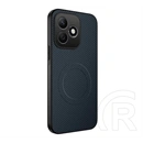 Gigapack Honor 600 Lite szilikon telefonvédő (műanyag hátlap, karbon minta, mágneses) sötétkék