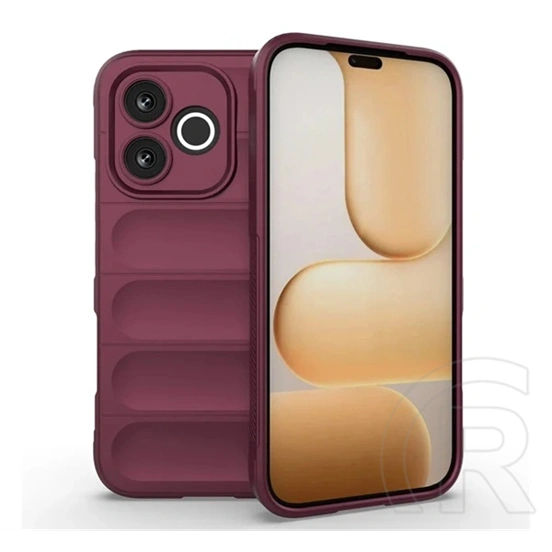 Gigapack Honor 600 Lite szilikon telefonvédő (ütésállóság, kameravédő, 3d) bordó