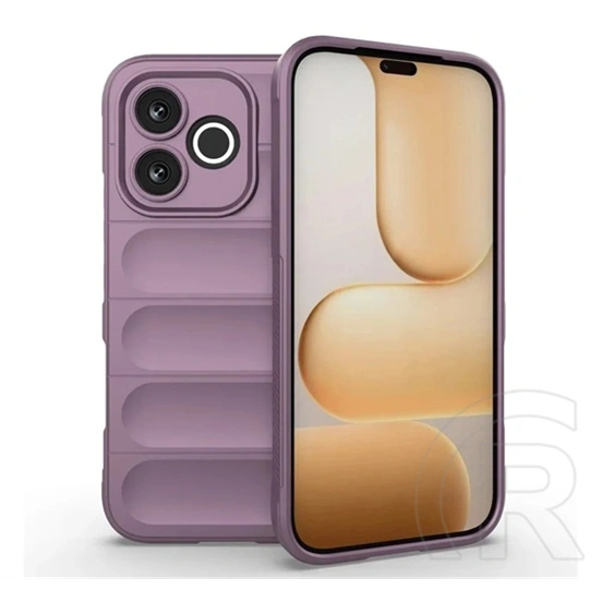 Gigapack Honor 600 Lite szilikon telefonvédő (ütésállóság, kameravédő, 3d) lila