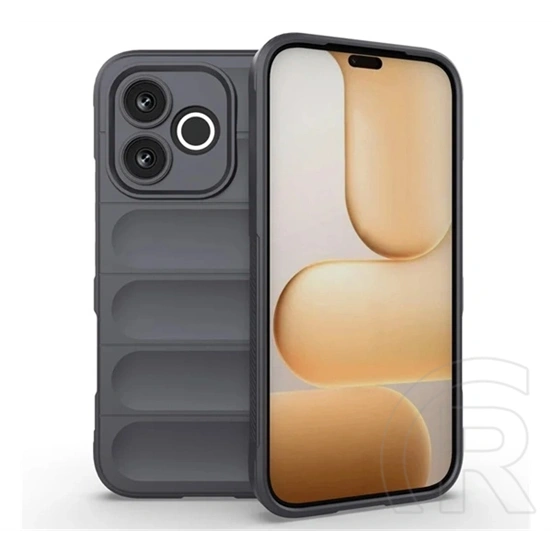 Gigapack Honor 600 Lite szilikon telefonvédő (ütésállóság, kameravédő, 3d) sötétszürke