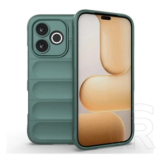 Gigapack Honor 600 Lite szilikon telefonvédő (ütésállóság, kameravédő, 3d) sötétzöld