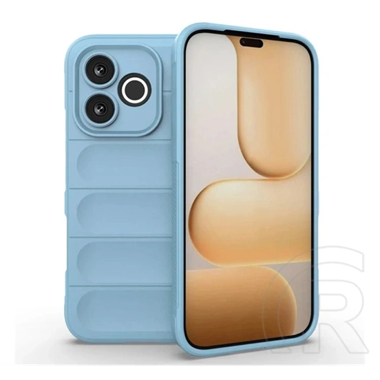 Gigapack Honor 600 Lite szilikon telefonvédő (ütésállóság, kameravédő, 3d) világoskék