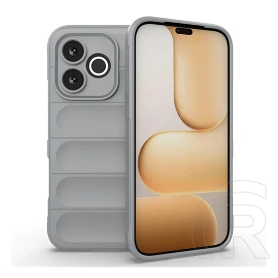 Gigapack Honor 600 Lite szilikon telefonvédő (ütésállóság, kameravédő, 3d) világosszürke