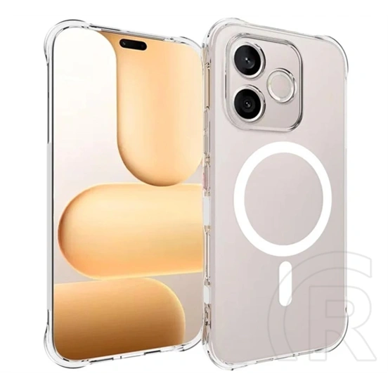 Gigapack Honor 600 Lite szilikon telefonvédő (ütésállóság, légpárnás sarok, magsafe) átlátszó