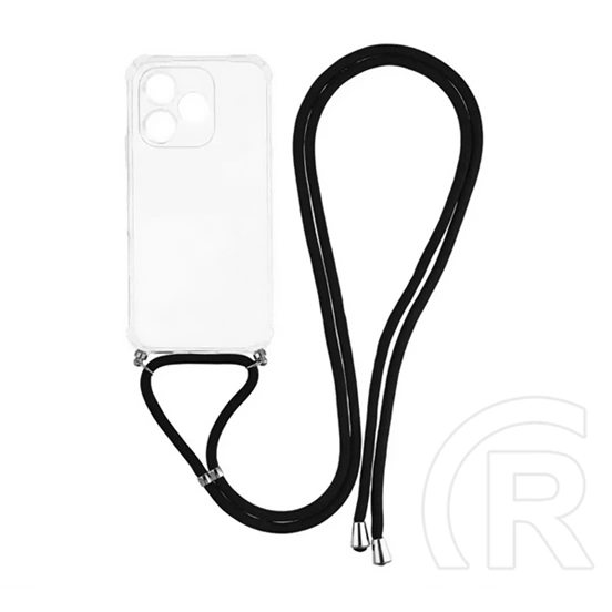 Gigapack Honor 600 Lite szilikon telefonvédő (ütésállóság, légpárnás sarok, nyakpánt) átlátszó