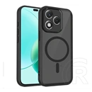 Gigapack Honor 600 Lite szilikon telefonvédő (ütésállóság, matt, műanyag hátlap, kameravédő, magsafe) fekete