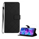 Gigapack Honor 600 Lite tok álló, bőr hatású (flip, oldalra nyíló, asztali tartó, négyzet, prémium) fekete
