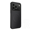 Gigapack Honor 600 Pro szilikon telefonvédő (műanyag hátlap, karbon minta, mágneses) fekete