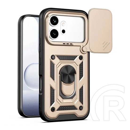 Gigapack Honor 600 defender szilikon telefonvédő (ütésállóság, tartógyűrű, kameravédő) arany