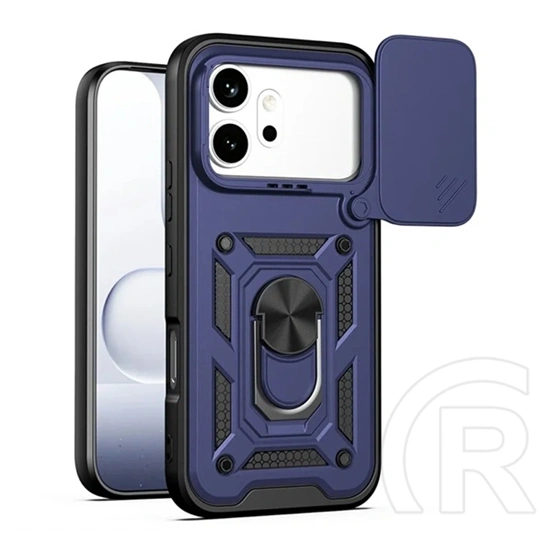 Gigapack Honor 600 defender szilikon telefonvédő (ütésállóság, tartógyűrű, kameravédő) sötétkék