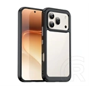 Gigapack Honor 600 szilikon telefonvédő (ütésállóság, átlátszó hátlap) fekete