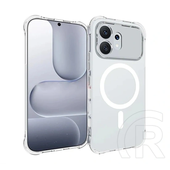 Gigapack Honor 600 szilikon telefonvédő (ütésállóság, légpárnás sarok, magsafe) átlátszó