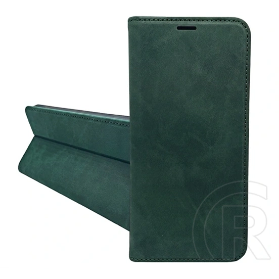 Gigapack Honor 600 tok álló, bőr hatású (flip, oldalra nyíló, asztali tartó, kártyazseb, prémium) sötétzöld