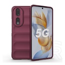Gigapack Honor 90 5G szilikon telefonvédő (közepesen ütésálló, kamera védelem, 3d minta) bordó