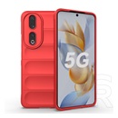 Gigapack Honor 90 5G szilikon telefonvédő (közepesen ütésálló, kamera védelem, 3d minta) piros