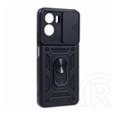 Gigapack Honor 90 Lite 5G defender műanyag telefonvédő (ütésállóság, szilikon belső, tartógyűrű, kameravédő) fekete