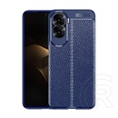 Gigapack Honor 90 Lite 5G szilikon telefonvédő (közepesen ütésálló, bőr hatású, varrás minta) sötétkék