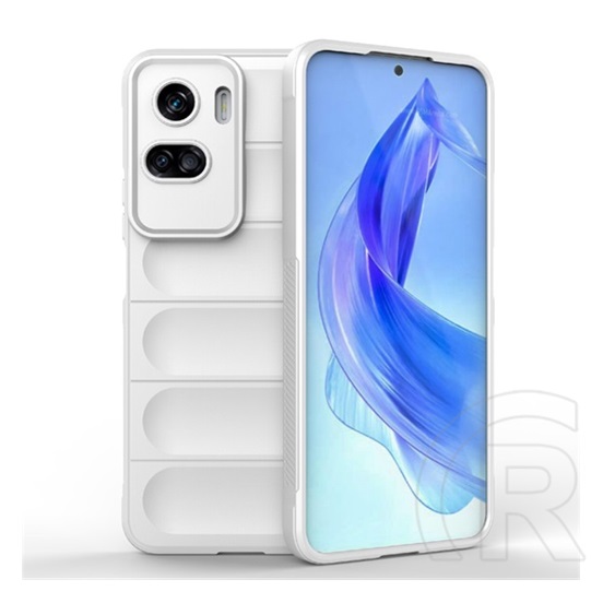 Gigapack Honor 90 Lite 5G szilikon telefonvédő (közepesen ütésálló, kamera védelem, 3d minta) fehér