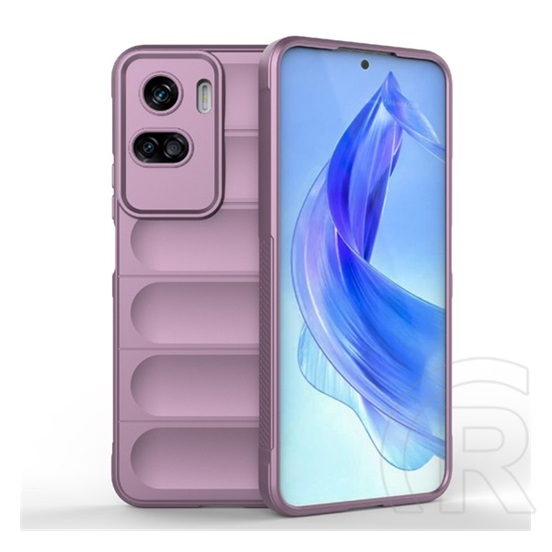 Gigapack Honor 90 Lite 5G szilikon telefonvédő (közepesen ütésálló, kamera védelem, 3d minta) lila