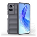Gigapack Honor 90 Lite 5G szilikon telefonvédő (közepesen ütésálló, kamera védelem, 3d minta) sötétszürke