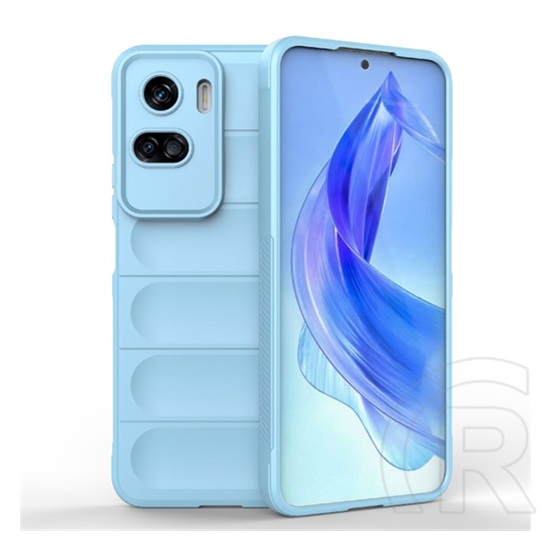 Gigapack Honor 90 Lite 5G szilikon telefonvédő (közepesen ütésálló, kamera védelem, 3d minta) világoskék