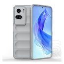 Gigapack Honor 90 Lite 5G szilikon telefonvédő (közepesen ütésálló, kamera védelem, 3d minta) világosszürke