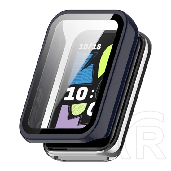 Gigapack Honor Band 10 műanyag keret (bumper, ütésállóság + kijelzővédő üveg) sötétkék