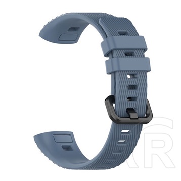Gigapack Honor Band 3 Pro pótszíj (egyedi méret, szilikon, állítható, csíkos minta) sötétkék
