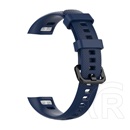 Gigapack Honor Band 4 pótszíj (egyedi méret, szilikon, állítható) sötétkék
