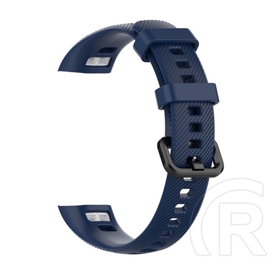 Gigapack Honor Band 4 pótszíj (egyedi méret, szilikon, állítható) sötétkék